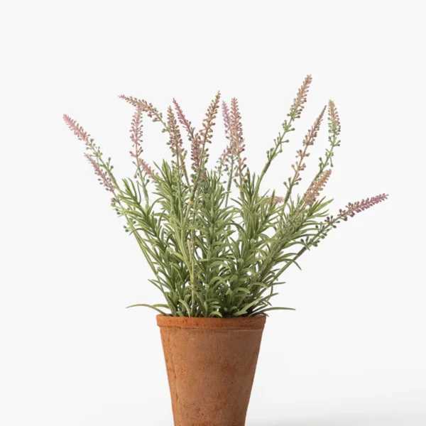 Potted Faux Lavender Topiary