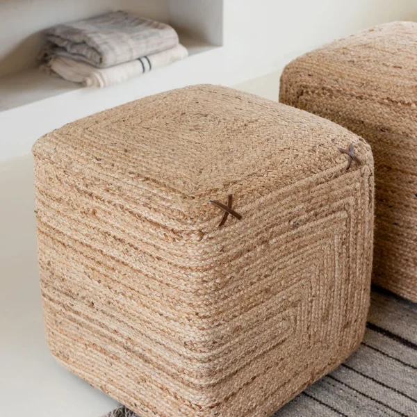Kelvin Woven Ottoman